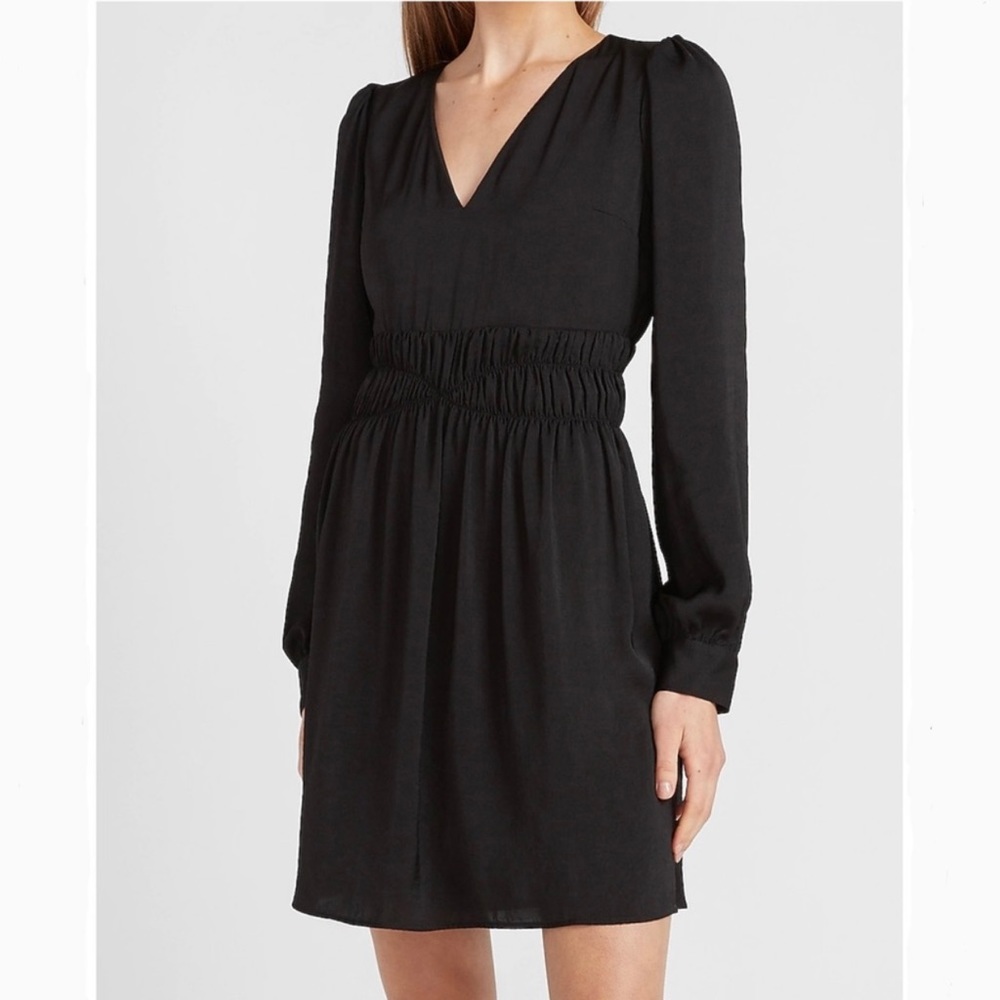 LAST CALL!! NWT Express black satin dress